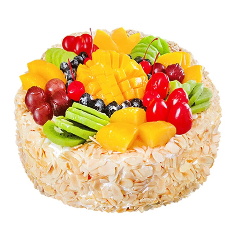 Freedo fruit birthday cake delivered within the same city for children's birthday parties, freshly made and delivered on the same day, 10 inches