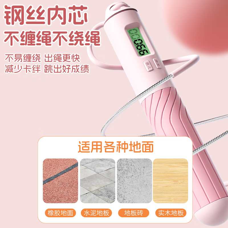 Li Ning counting skipping rope for adults, children, middle school students, high school entrance exam, sports exam, racing steel wire, professional weight loss exercise rope