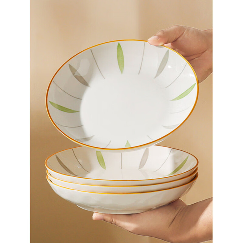 Tuojin underglaze color rice bowl household 2026 new particularly beautiful tableware small bowl ceramic eating bowl noodle bowl soup bowl 5-inch Yongliu bowl 4 pieces