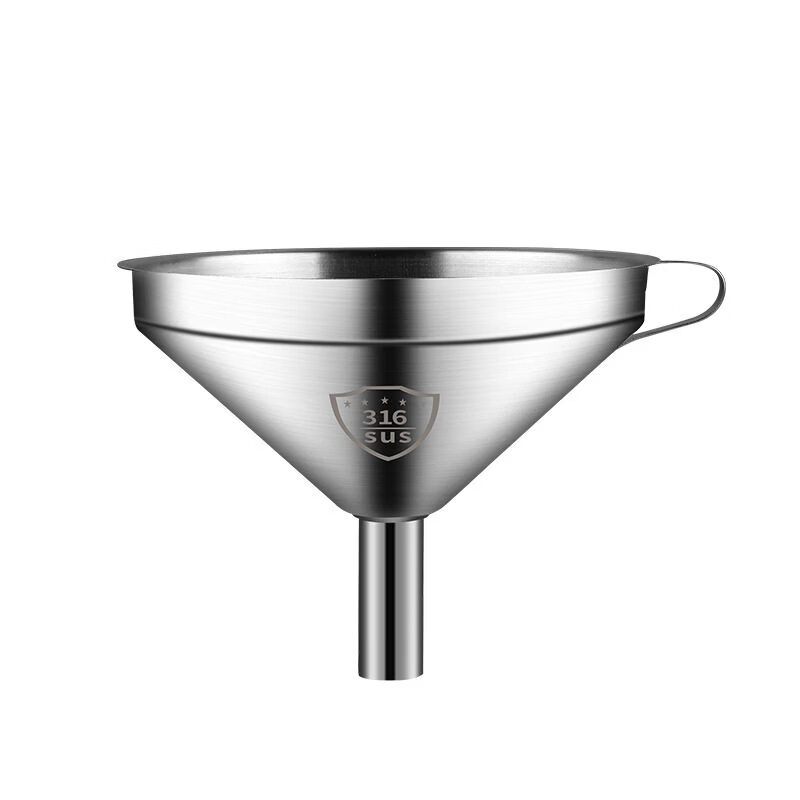 Feizhu Xiansen 304 stainless steel wine grape maker household large and small funnel with filter to measure wine and oil scoop to hold wine spoon New 304 half-liang wine scoop (diameter 3.4cm)
