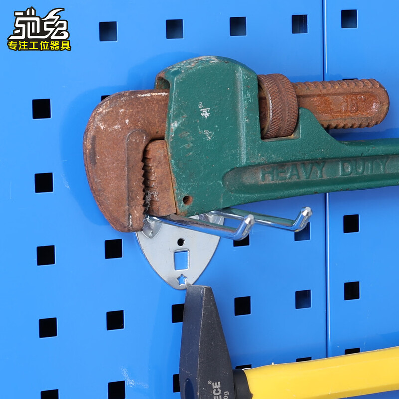 Chitu hardware tool wall hanger square hole hole board accessories hook single straight double straight single oblique double oblique U-shaped wire round sleeve iron hook single oblique thin hook 50mm