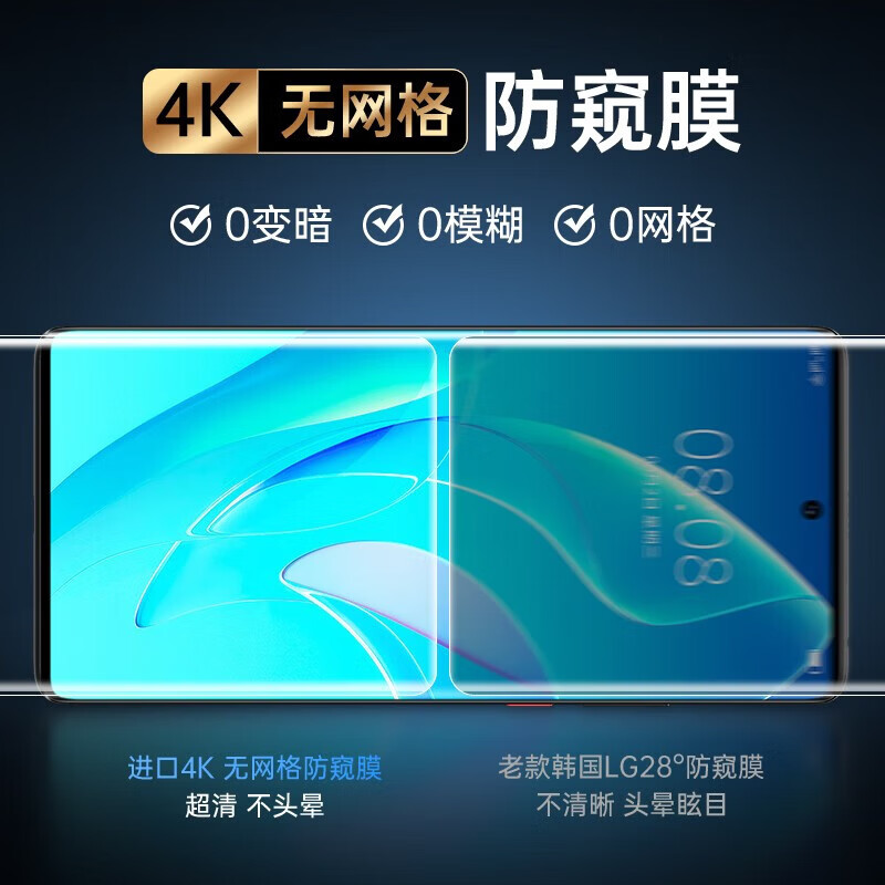 Filker is suitable for OnePlus 12 anti-peeping tempered film mobile phone film, anti-peeping curved screen, explosion-proof and anti-fingerprint mobile phone film, curved diamond film, anti-peeping version