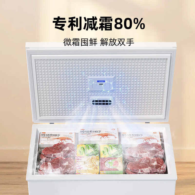 Hueri Sea Freezer 298L Freezer Household Dual Temperature Refrigeration and Freezing Level One Energy Efficiency Frequency Converter Air Cooling Frost-Free Large Capacity Level One Energy Efficiency | 138 Upgraded Frost Reducing, Taste Refreshing/Single Temperature 58L