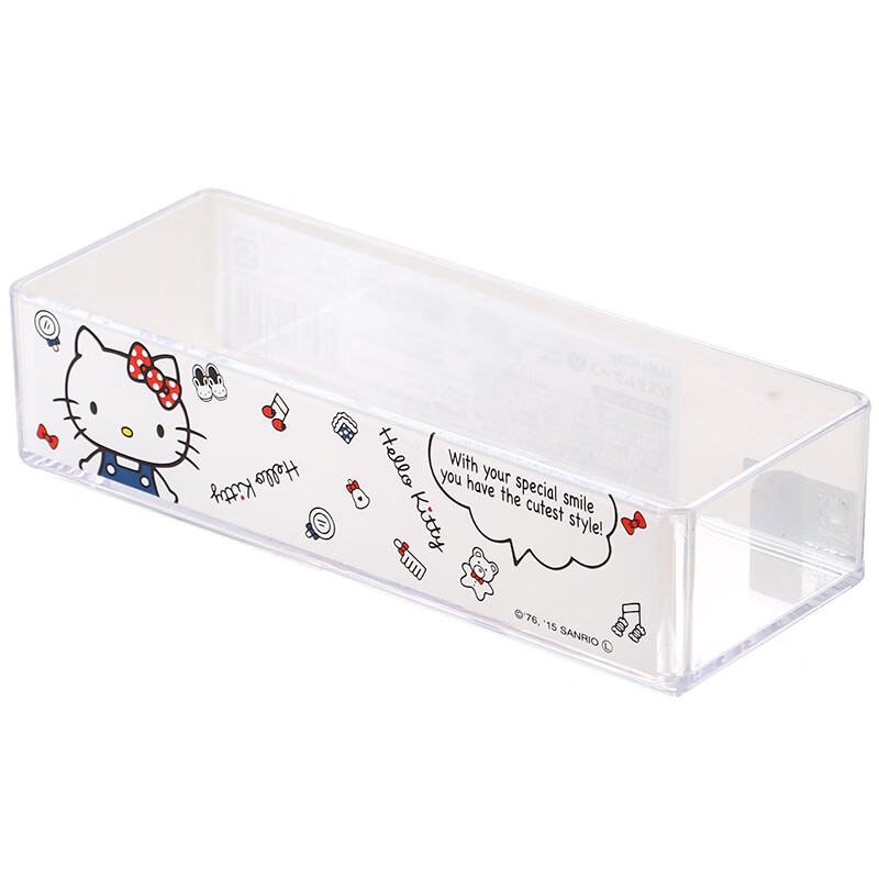 Yusenyi Desktop Small Sundries Storage Box HelloKitty 50th Anniversary Small Storage Box with Cover - 4 Pack with Cover