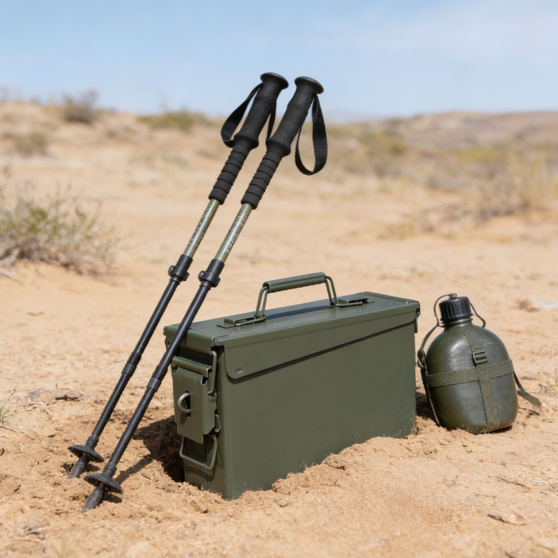 Zhongdeng Steel three-proof iron box storage box vehicle tool box sealed box flame retardant box mold lithium battery storage box storage large size 32*18.2*22cm (approximate size)