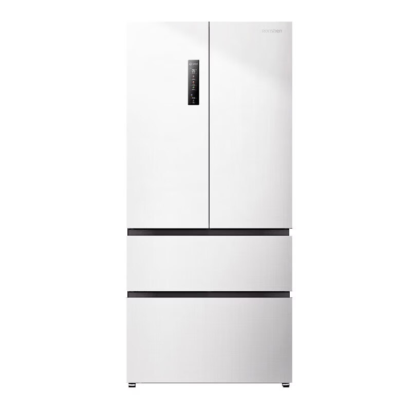 Rongsheng double-purified 517L French multi-door refrigerator BCD-517WD2MPQLA ultra-thin zero-embedded first-class energy efficiency air-cooled frost-free large-capacity active sterilization white three-pack machine Yashi white-slight defects