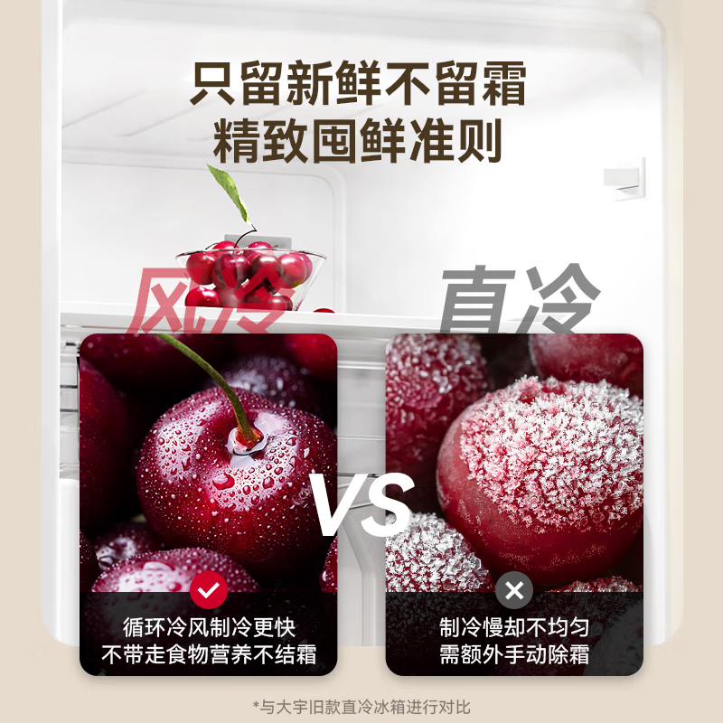 DAEWOO Home Office Tea Beverage Small Retro Refrigerator Freezer Fresh Cabinet Ice Bar Mini High-Looking Gaming Room Refrigerator Freezer Small Refrigerator 120L | First Class Energy Efficiency | Cream White