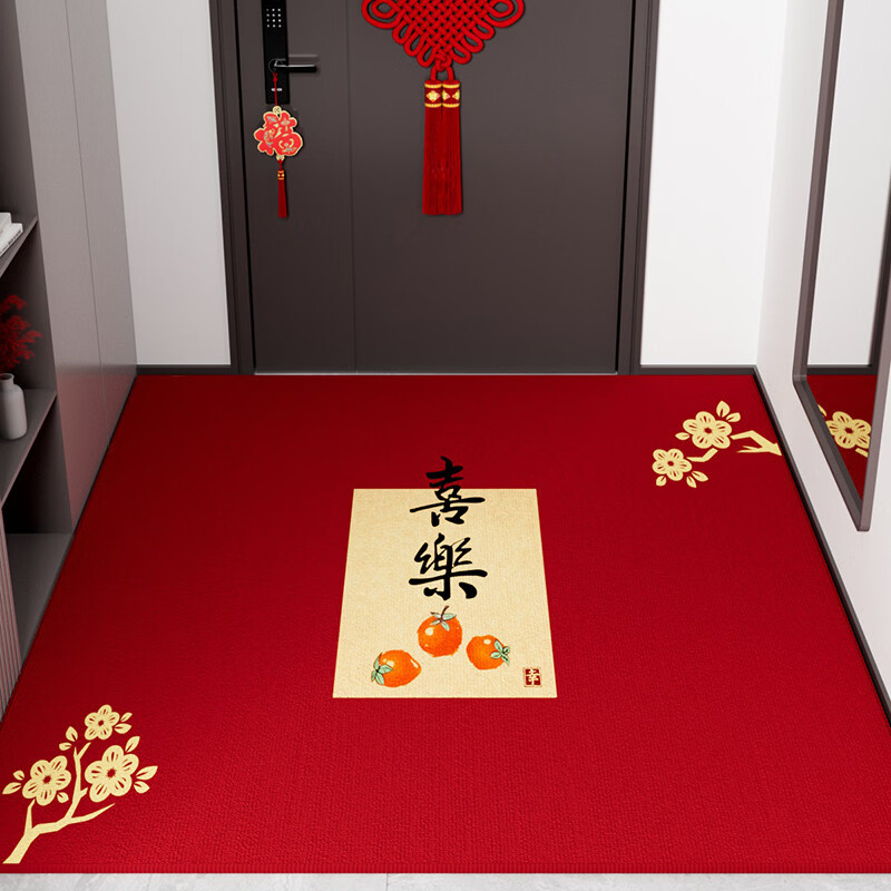 Fantasy entrance door mat new style safe and festive entrance door mat new home new house carpet entry joy foot mats get rich + make money every day 50x80cm default horizontal version