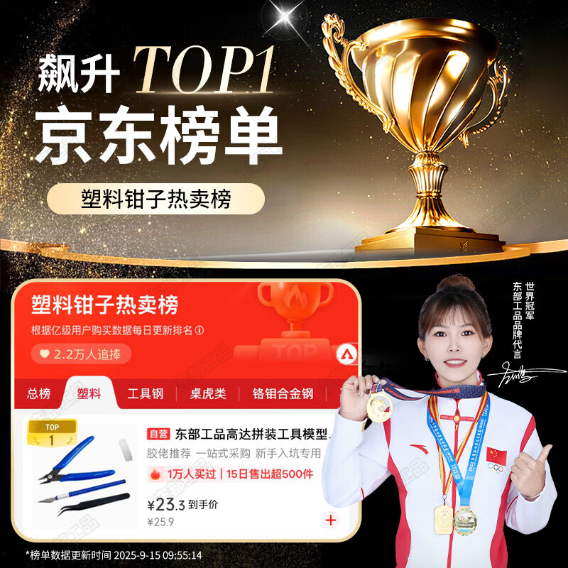 Eastern industrial products water mouth pliers model scissors model tools up to assembly tools single-edged diagonal pliers ultra-thin blade military model set pliers