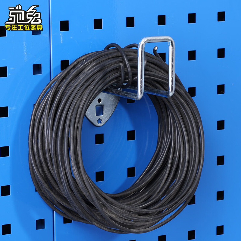 Chitu hardware tool wall hanger square hole hole board accessories hook single straight double straight single oblique double oblique U-shaped wire round sleeve iron hook single oblique thin hook 50mm