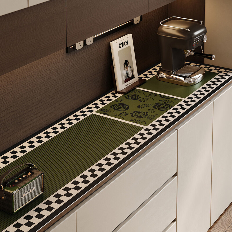 Fantasy sideboard table mat shoe cabinet TV countertop mat cover light luxury dining table high-grade anti-dirty leather tablecloth Delincia + sideboard 30 200cm