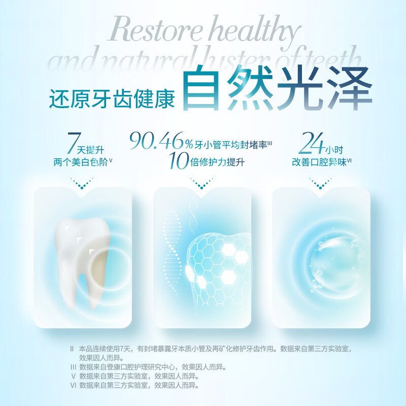 Lengsuanlingyiyan 7-day special repair toothpaste + polar white pump whitening toothpaste care set 3 pieces in total 300g