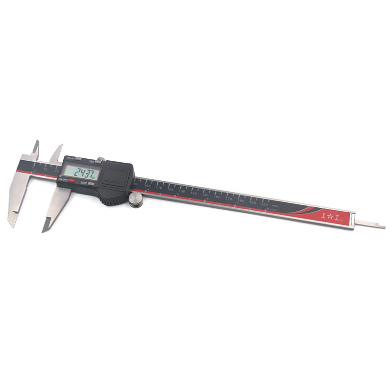 Shanggong electronic digital caliper 0-200mm graduation value 0.01 four-button vernier caliper stainless steel high precision square rod
