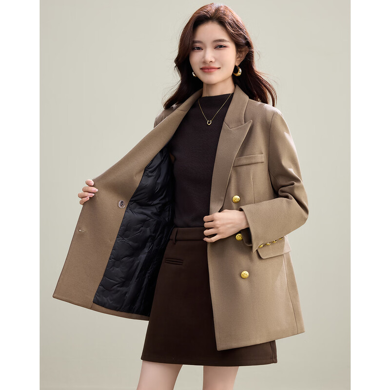 TERRE BLEUE Fashion Down Jacket Small Blazer Women's 2026 Spring and Autumn New Loose Temperament Versatile Commuting Suit Top