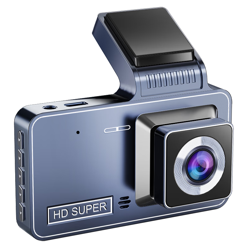 2025 new high-definition driving recorder 360-degree panoramic front and rear dual recording without installation and wiring 4K ultra-clear version - 64G card dual lens version