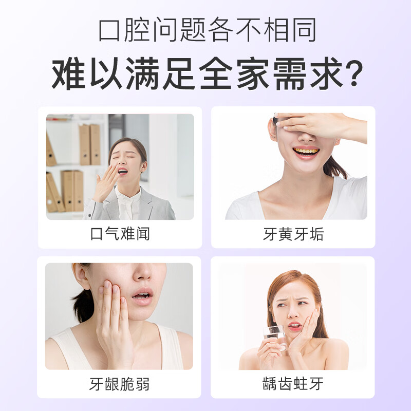 Blispring oral multi-effect care toothpaste 5-pack set to remove stains, anti-allergy, whitening, remove yellowing, protect gums, remove bad breath, large-capacity combination