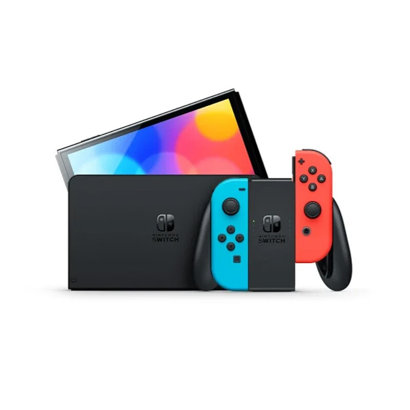 Nintendo (Nintendo) Domestic Bonded Warehouse Switch2/1st generation OLED Japanese version/Hong Kong version game console battery life enhanced version ns somatosensory handheld portable home console Japanese version OLED red and blue 64GB+ for two people (bonded warehouse)