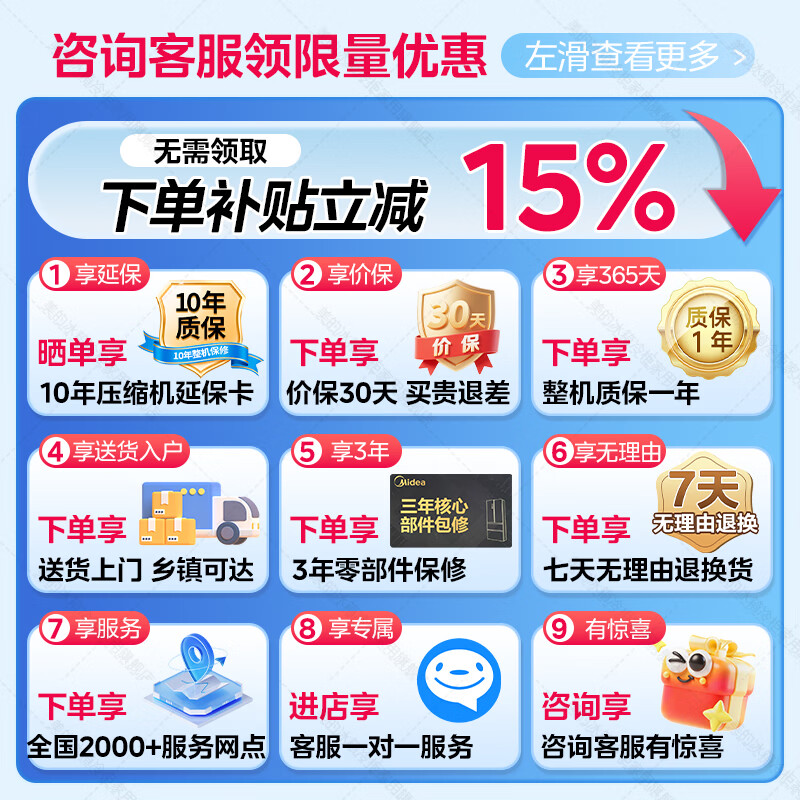 Midea refrigerator double-door, four-door, cross-door, first-class energy-efficiency household refrigerator, double frequency conversion, double cycle, air-cooled, frost-free, ultra-thin, large-capacity refrigerator, odor-free, antibacterial and antiviral, 480 liters, best-selling online | first-class intelligent dual frequency conversion