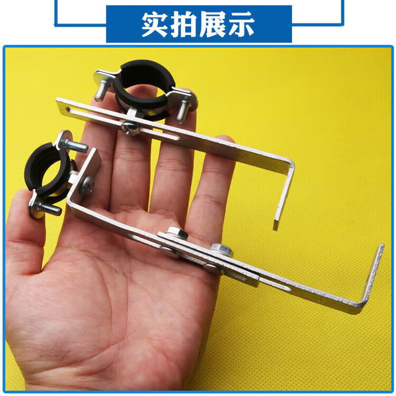 Xu ordered iron galvanized pipe clamp extended hoop gas pipe clip PVCPPR water pipe natural gas faucet fixed bracket hanging code #20 extra small galvanized bracket 1