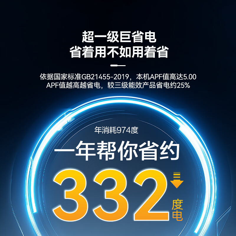 Changhong air conditioner, large 2-horsepower Jingdong carefully selected Panda Lazy new first-class super power-saving cooling and heating vertical inverter cabinet air conditioner, national subsidy KFR-51LW/JDC1+R1 ten-year warranty