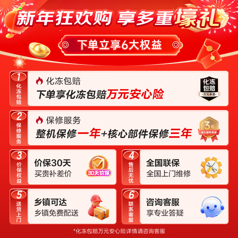 MeiLing 141L single temperature household freezer low frost direct cooling fixed frequency first level energy efficiency-35 quick freezing mechanical temperature control color steel panel BC/BD-141DT white national subsidy