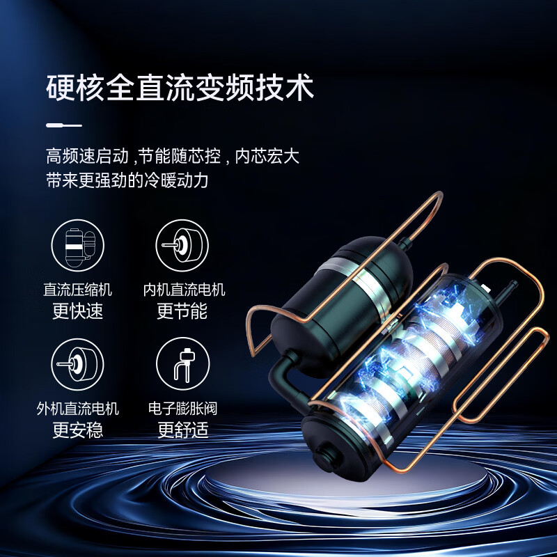 Changhong air conditioner, large 2-horsepower Jingdong carefully selected Panda Lazy new first-class super power-saving cooling and heating vertical inverter cabinet air conditioner, national subsidy KFR-51LW/JDC1+R1 ten-year warranty