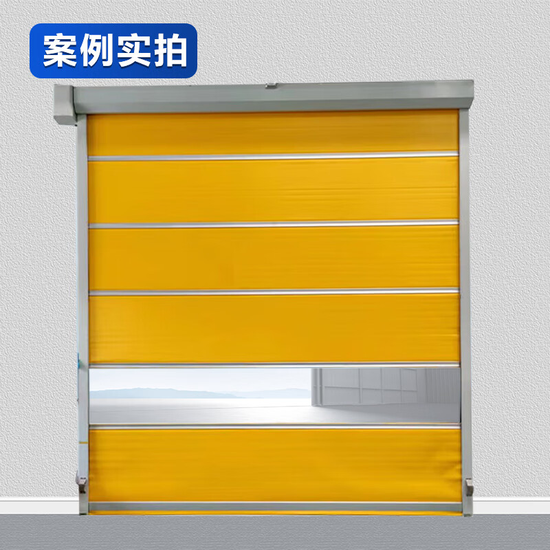 Qigong pvc fast rolling door electric lift door radar induction automatic door 3m*3m QG-JZJLM12A