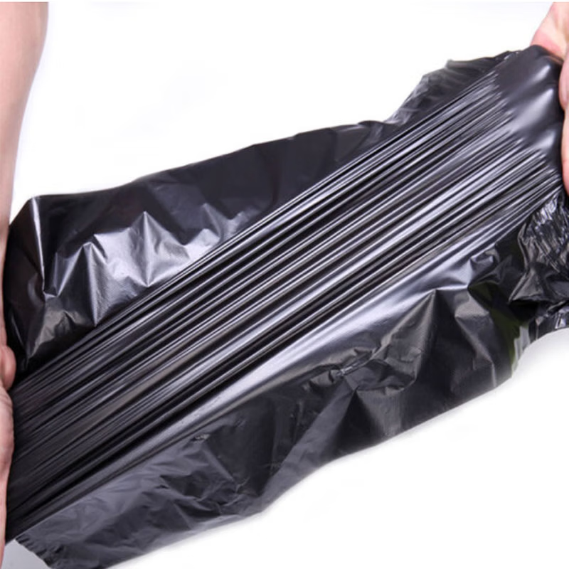 Jinshiluo KSL130 4-wire thickened black large garbage bag disposable property hotel garbage bag plastic bag 100*120 thick (50 pieces/piece)