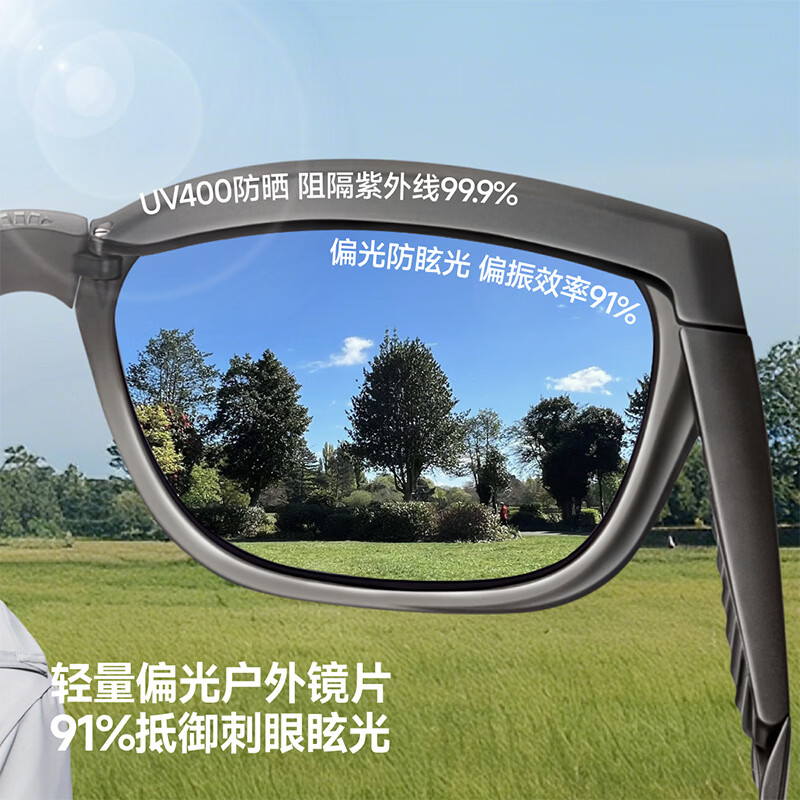 Beneunder sunglasses for men and women, medium-frame polarized sunglasses, sunglasses sets, myopia glasses, sun protection, gift for boyfriend FD004