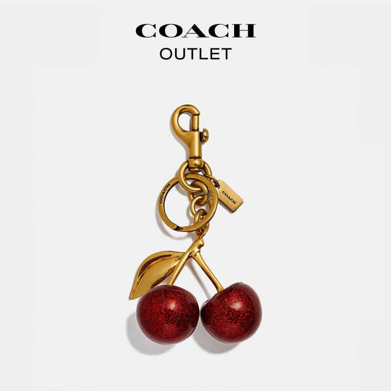 COACH Outlet Women's Cherry Handbag Pendant Bag Accessories B4/Red Apple Color