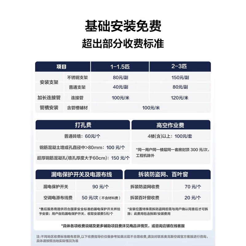 Oaks Air Conditioning 3 Piao Elf New Level Energy Efficiency Variable Frequency Heating and Cooling Power Saving Soft Wind Home Cylindrical Air Conditioning Cabinet Replacement KFR-72LW/BpR3CPA600 (B1)