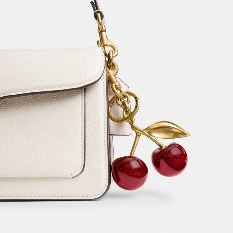 COACH Outlet Women's Cherry Handbag Pendant Bag Accessories B4/Red Apple Color