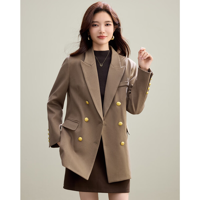 TERRE BLEUE Fashion Down Jacket Small Blazer Women's 2026 Spring and Autumn New Loose Temperament Versatile Commuting Suit Top