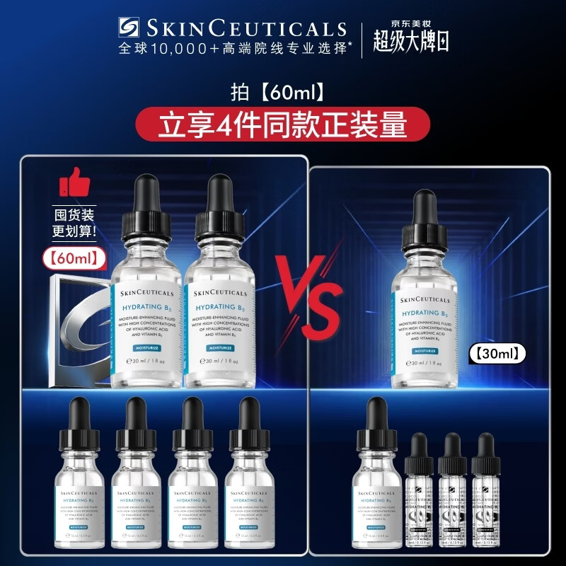 SkinCeuticals B5 Moisturizing Essence 30ml, skin care product, deeply hydrating, repairing sensitive skin, New Year’s gift for girlfriend