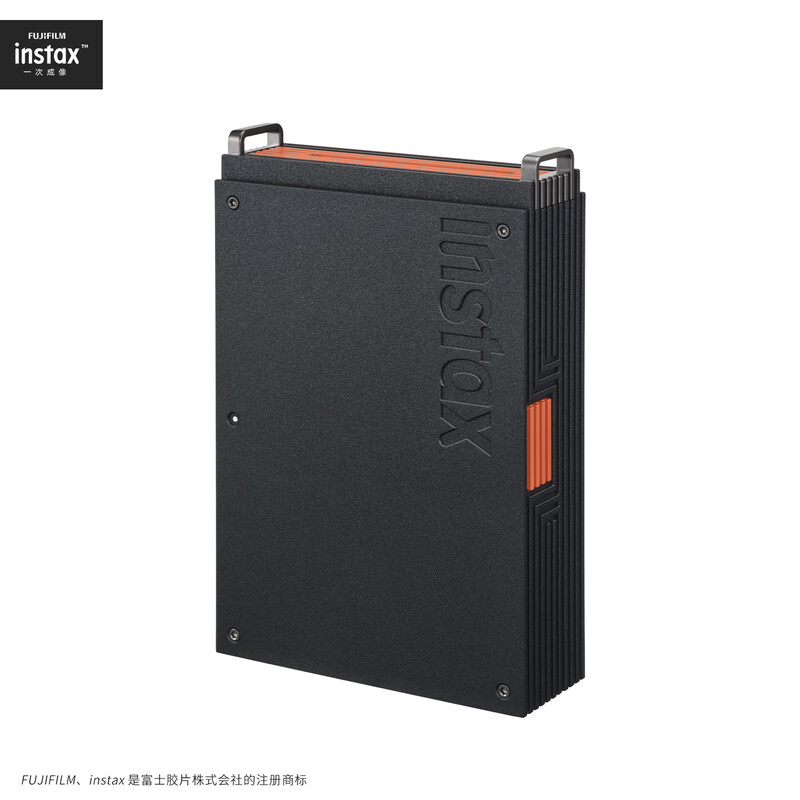 INSTAX Fuji instax mini Link+ black with orange mobile phone photo printer