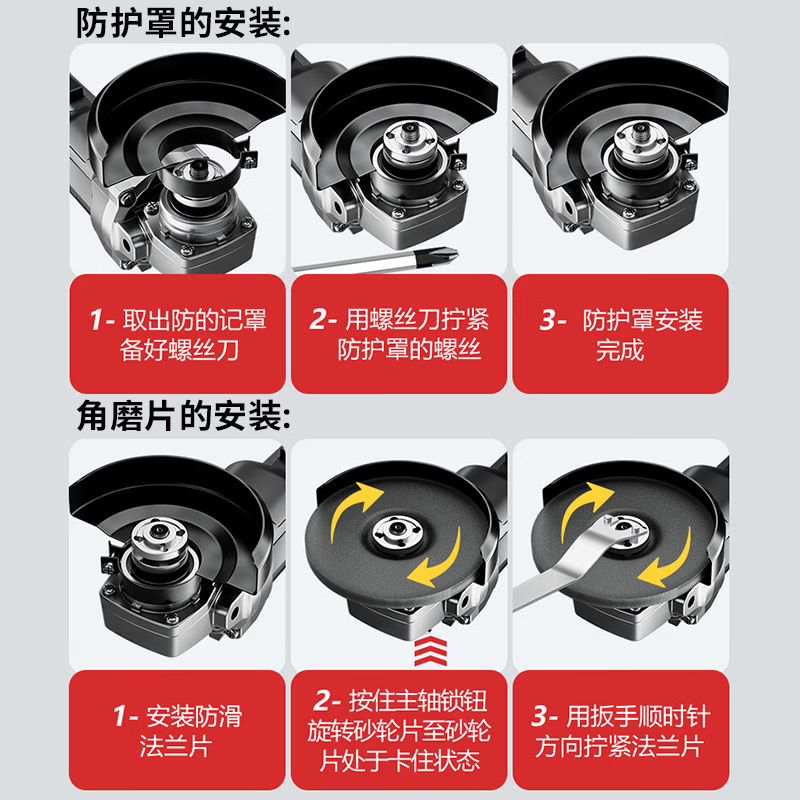 Chuangyi Multifunctional Lithium Angle Grinder Rechargeable Household Brushless Handheld Grinding, Polishing, Rust Removal and Cutting Tool Lithium Angle Grinder-10 Single Batteries