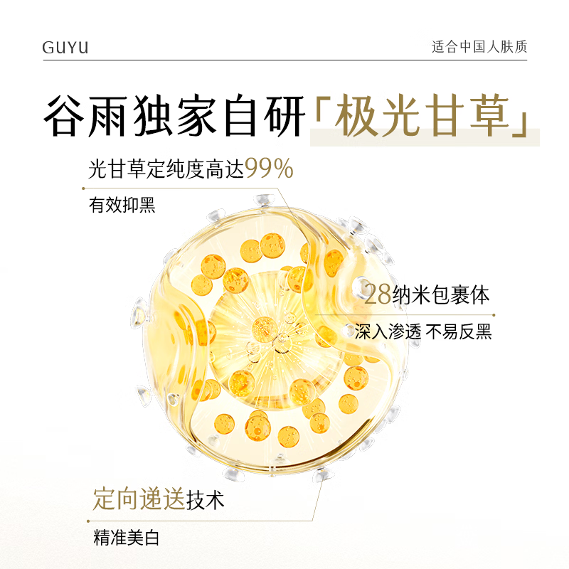 Guyu third generation light-sensing water cream set whitening, repairing, brightening, hydrating and moisturizing cosmetics birthday and Valentine's Day gift