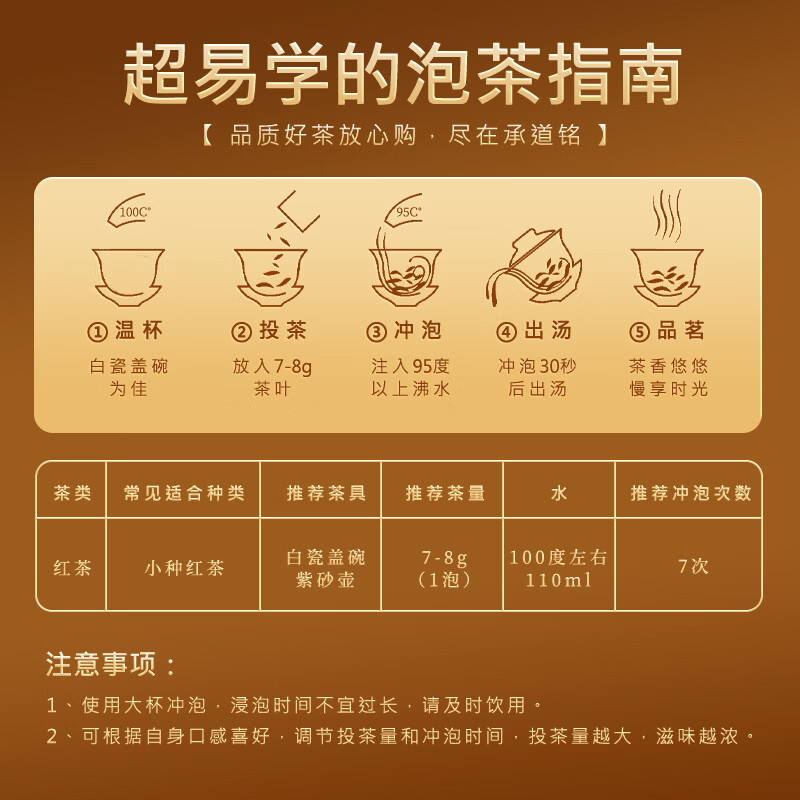 Cheng Daoming Tea Lapsang Black Tea Souchong Black Tea 2025 New Tea Authentic Wuyi Resistant Brewing Stomach Nourishing Black Tea Canned 100g