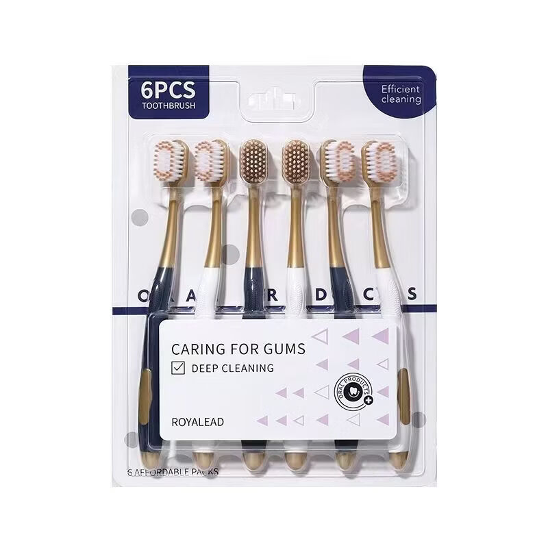 6 pieces of Sam's same style soft-bristled toothbrushes for men and women with wide heads, fine silk soft hair for adults, couple's home decoration, 3 cards of Sam's same style toothbrushes, 18 pieces
