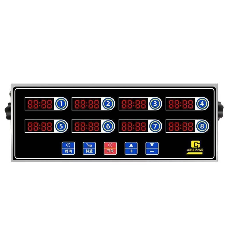 CLCEY commercial timer eight-channel kitchen reminder baking countdown timer burger fried chicken shop 6-channel manager-thickened-renewed in 20 years