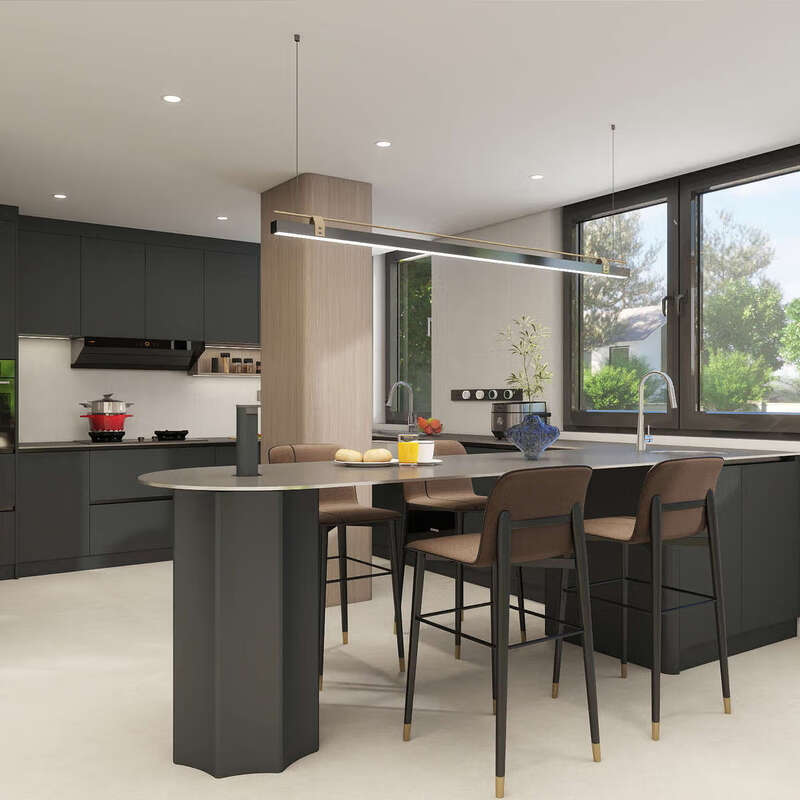 Yusenyi integrated kitchen cabinets, countertops, sideboards, wine cabinets, renovation and renovation for home use, professional designer docking