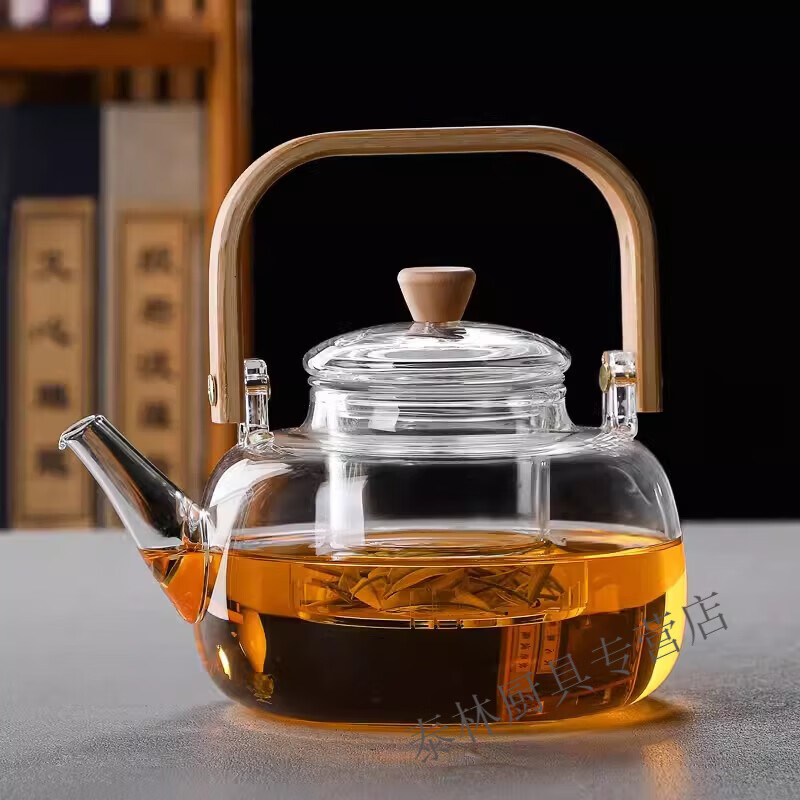 Bei Jingjie yellow wine warmer household hot wine kettle glass nostalgic old-fashioned hot wine kettle red wine boiler electric heating wine kettle handle hot wine kettle 1000ml