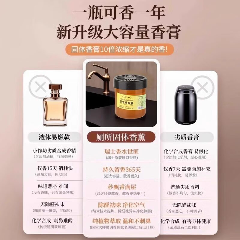 Udolian toilet special aromatherapy deodorization, odor removal and fragrance, bathroom air fragrance, toilet fragrance solid artifact