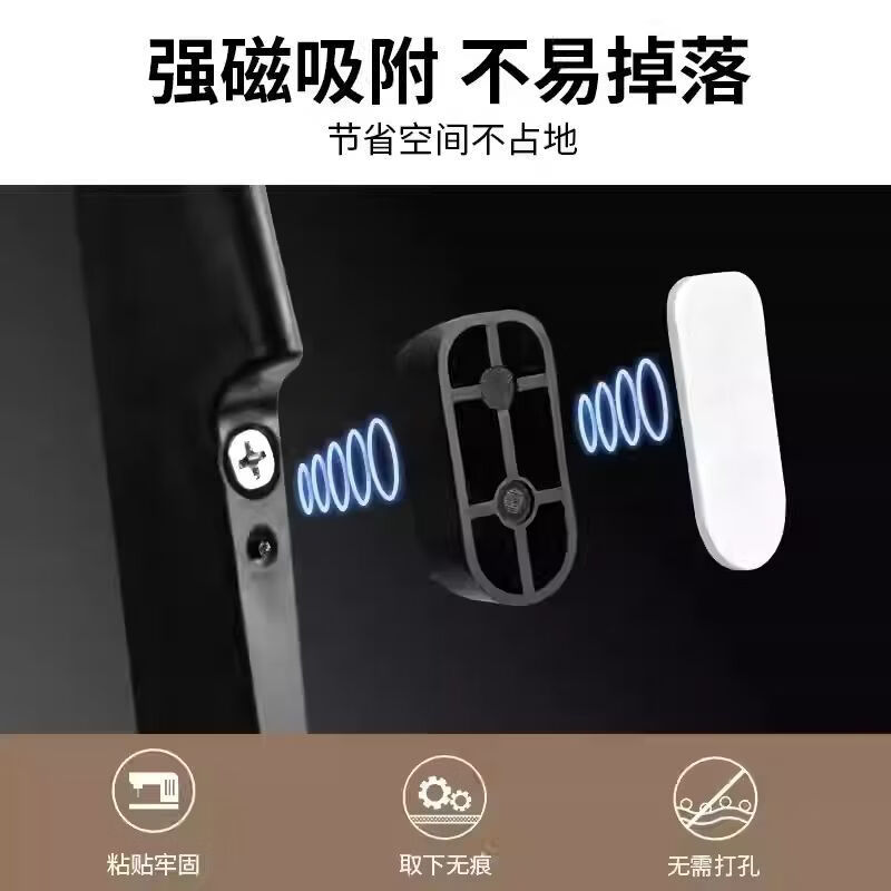 Fantasy Magnetic Shoehorn, Long Handle Shoe Lifter without Bending and Elderly Pregnancy Assisted Shoe Lift Shoe Support, Upgraded Black 1pc