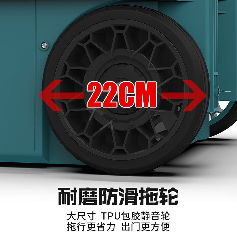 Longbang combined stacking tool box enlarged storage box industrial-grade lever type multi-functional large-capacity set Longbang third generation six-piece set - Mulan model