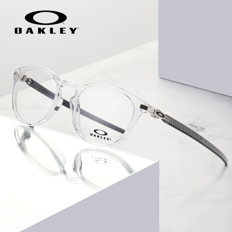 OAKLEY Oakley glasses sports frames for cycling and running men and women optical frames can be equipped with prescription lenses 8149F-03 transparent frame (Asian version) free anti-blue light lenses