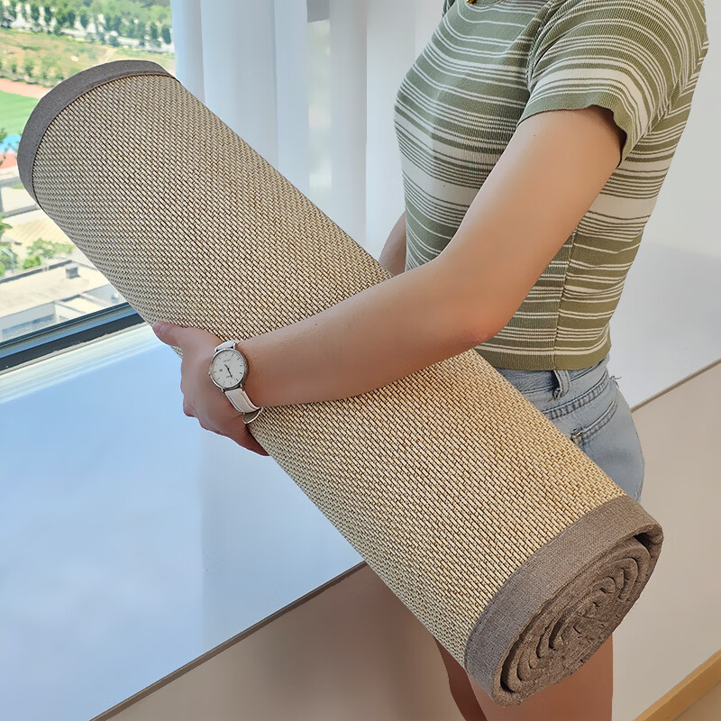 Yulu summer mat bay window mat customized bamboo mat window sill mat bedroom tatami cushion bed and breakfast tea room balcony seat cushion carbonized color 1.5 cm thickness please contact customer service for customization
