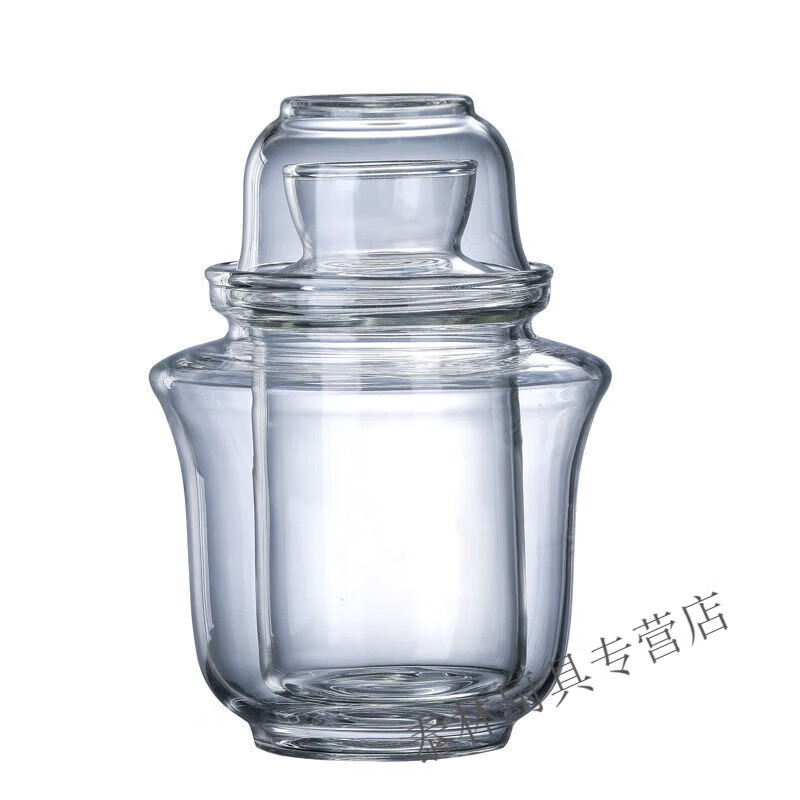 Bei Jingjie glass wine warmer household hot wine kettle hot wine cup hot wine kettle warm yellow wine white wine sake three wine utensils for one person to drink small wine warmer (about 3 taels)