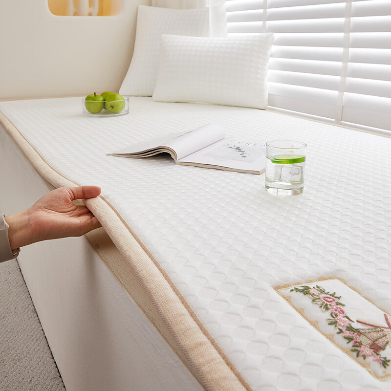Summer bay window mat, mat mat, ice silk thickened non-slip window sill mat, summer new tatami balcony mat, customized windmill powder, customized other sizes (please contact customer service)