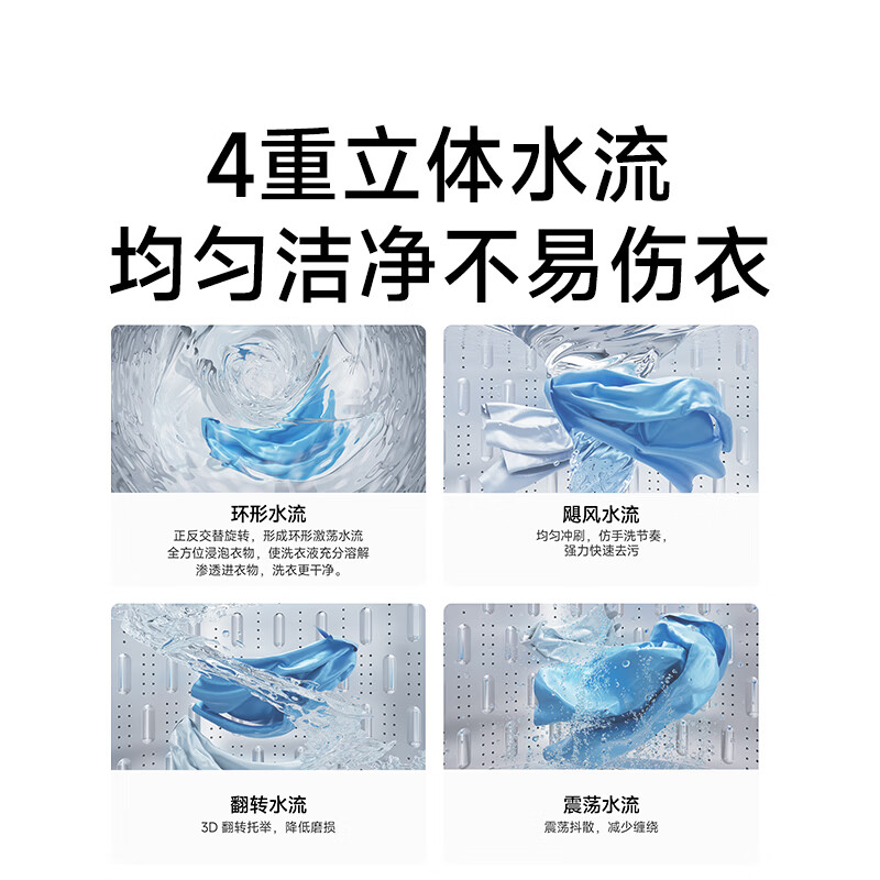 Mijia Xiaomi Pulsator Washing Machine Fully Automatic Home Rental Dormitory Dehydrator Level 1 Energy Efficiency 10kg Large Capacity Trade-In XQB100MJ109